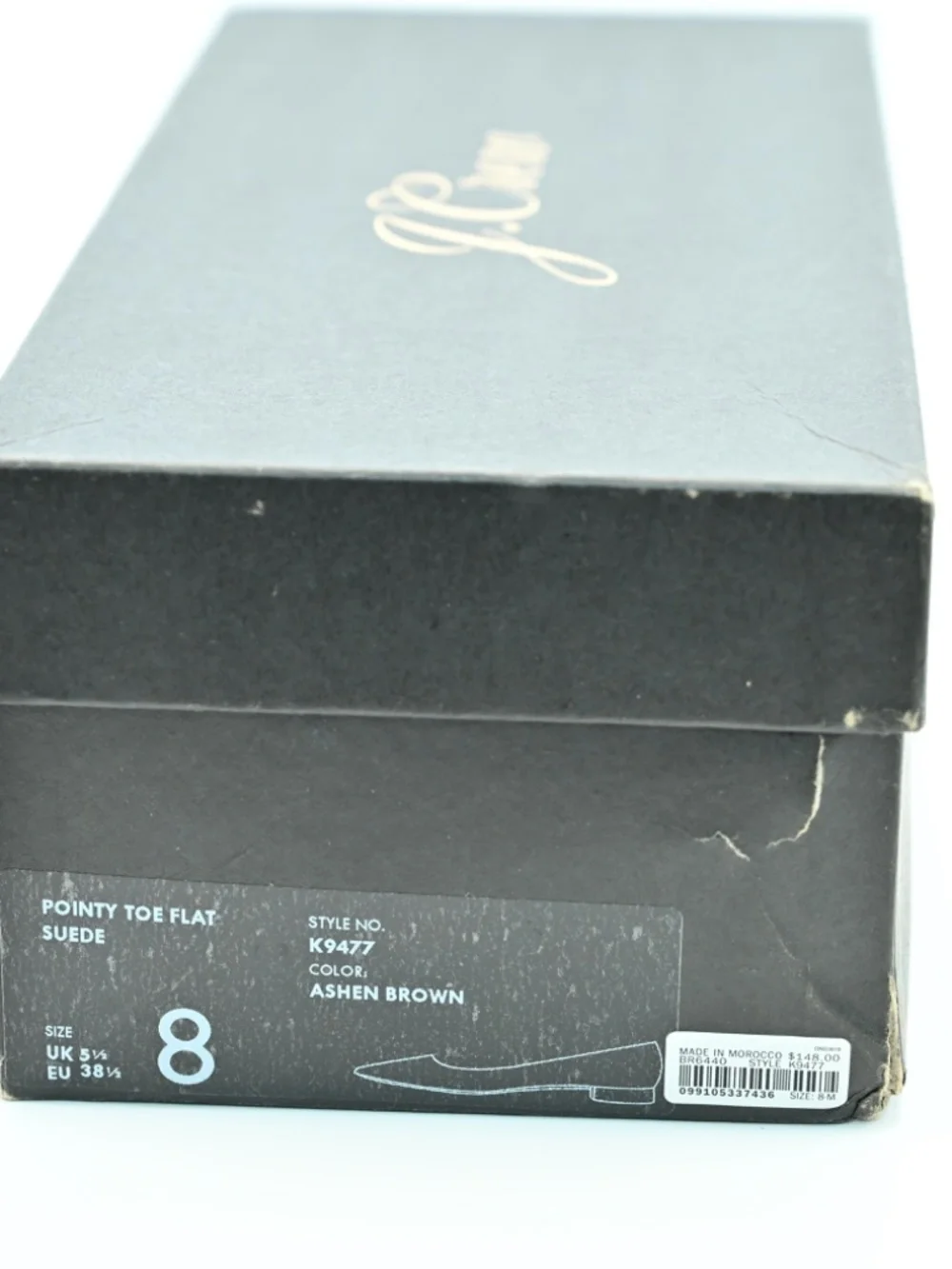 J.CREW WOMENS POINTY TOE FLAT SUEDE  SIZE 8